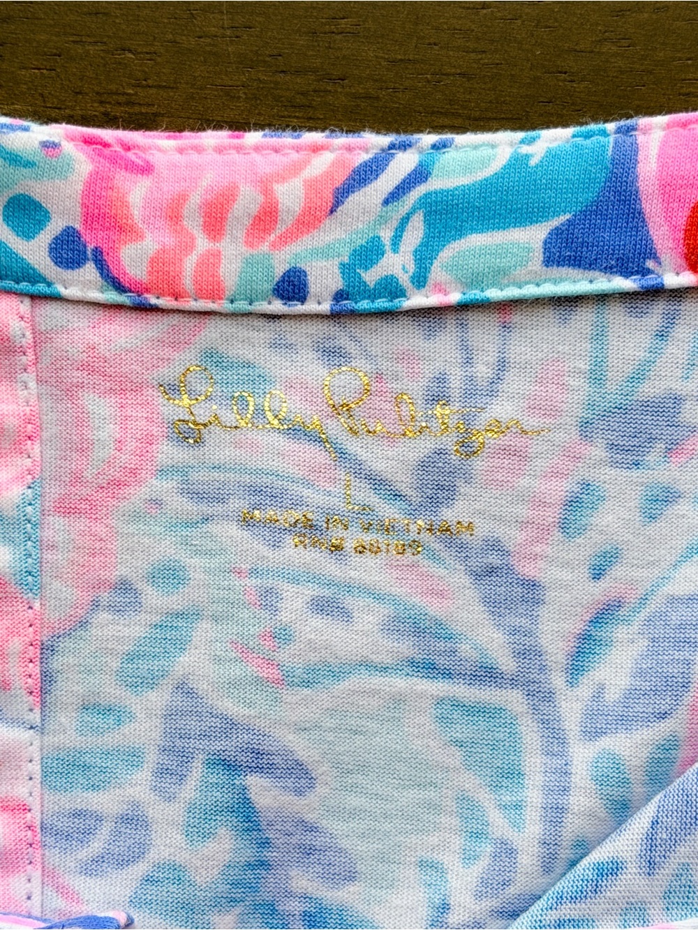 Lilly Pulitzer Tosha Print Shift Dress Multi Treasure Trove Floral Bell Sleeve L - Picture 6 of 12
